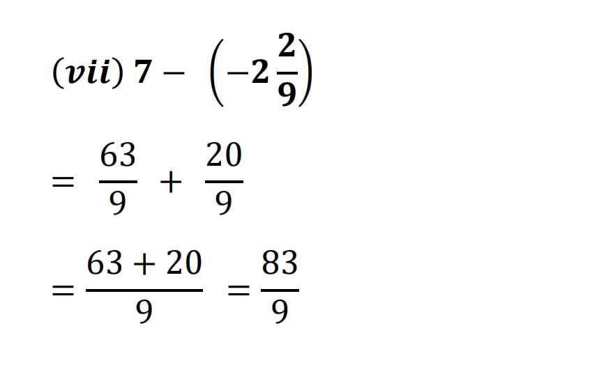 Exercise 9.2 Q (vii)